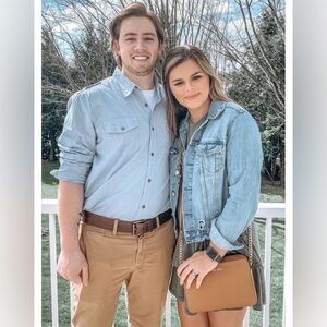 H&M DENIM & CO. DISTRESSED JEAN JACKET - MEDIUM